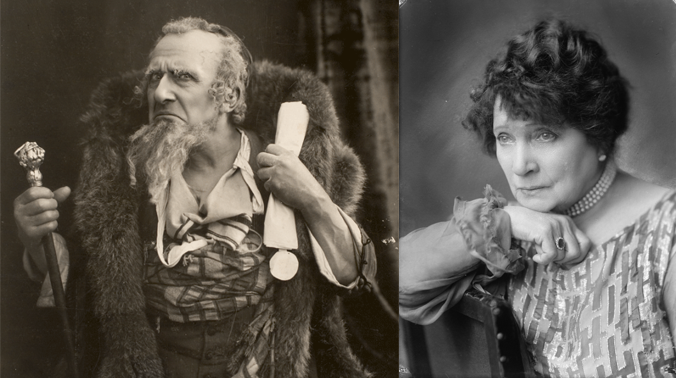 Acteur Louis Bouwmeester en actrice Theodora Mann-Bouwmeester